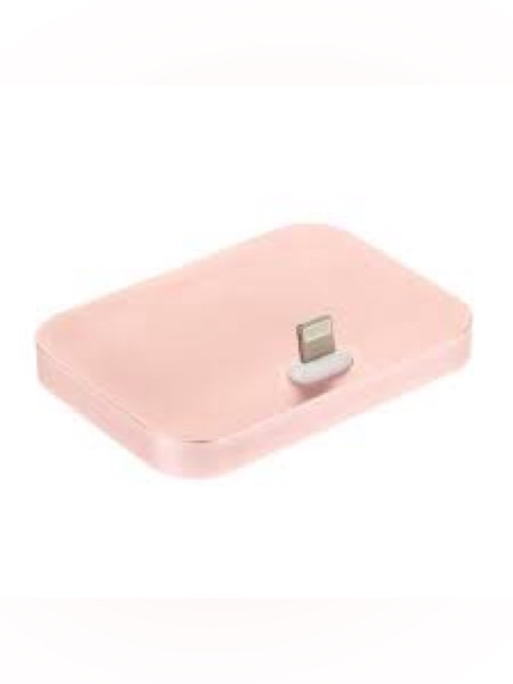Apple Portable Docking Base in Light Pink and White